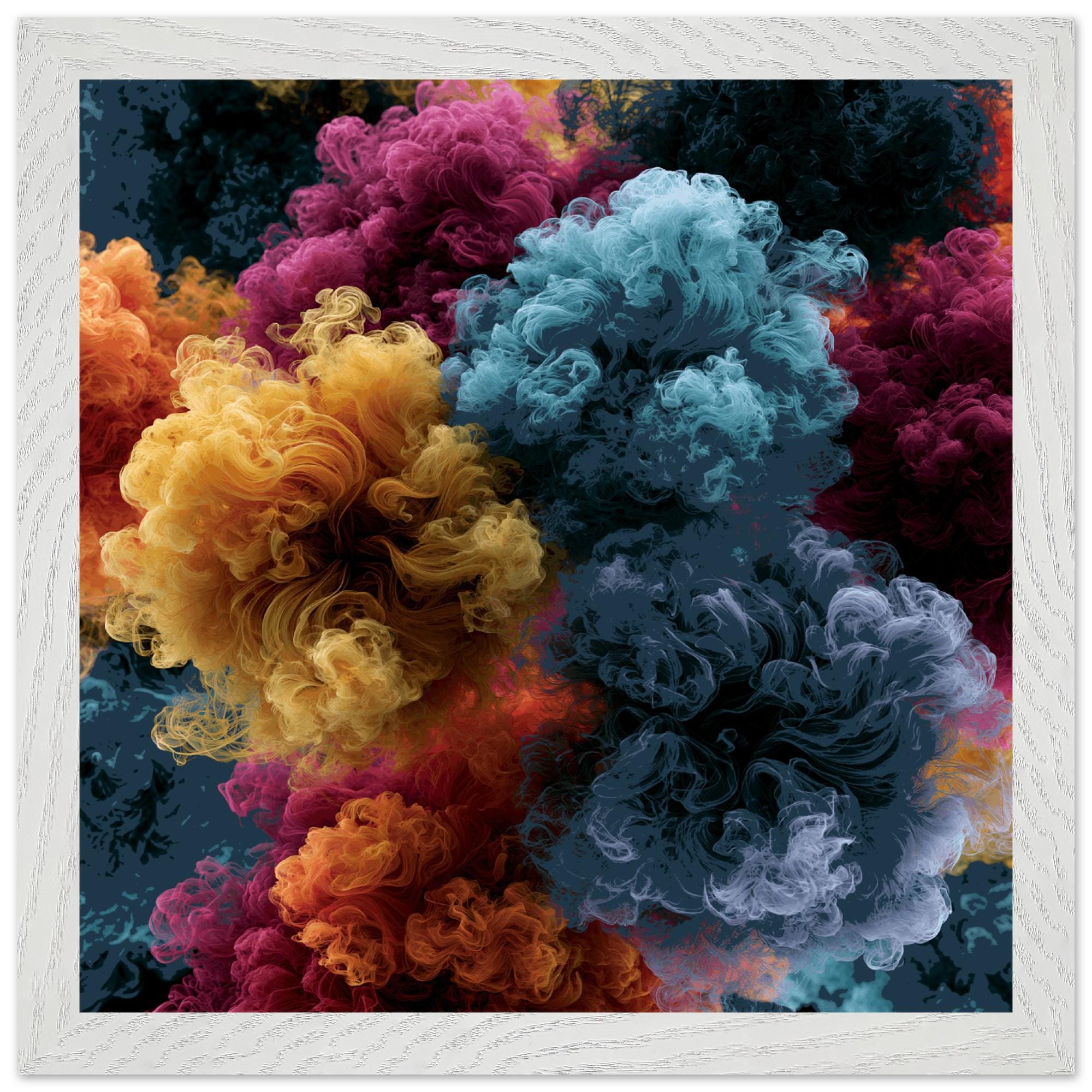 Abstract Smoke Wall Art, Colourful Cloud Print - Image 8