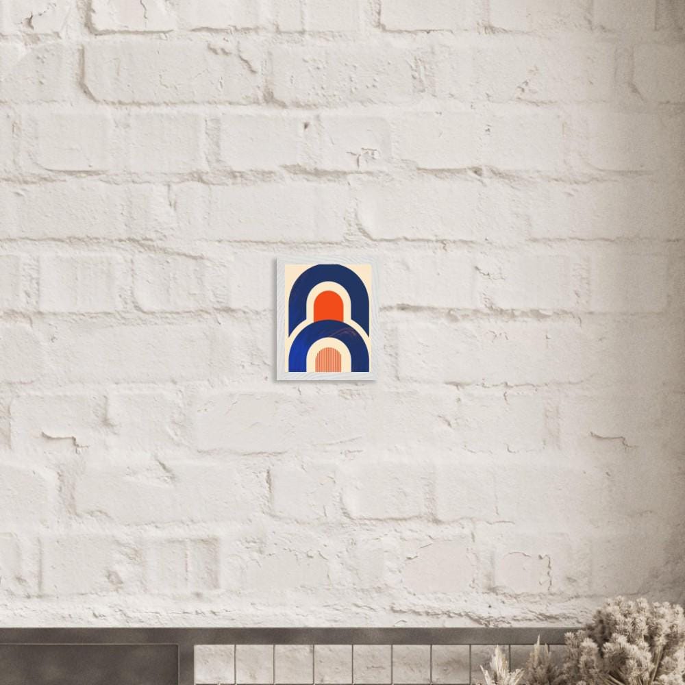 Mid Century Arch Wall Art, Retro Geometric Print for Modern Interiors - Image 2