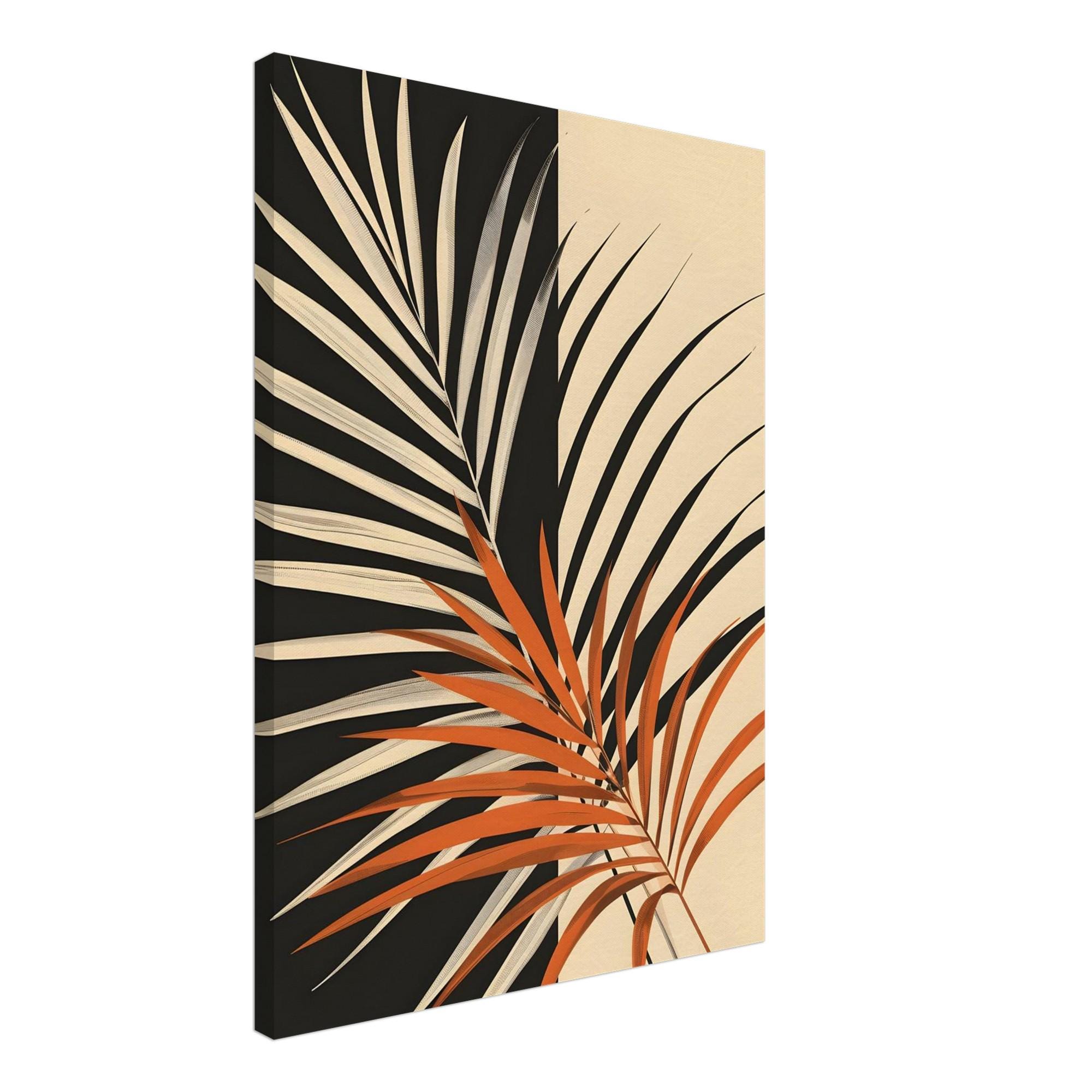 Boho Palm Leaf Wall Art, Abstract Botanical Framed Print - Image 10