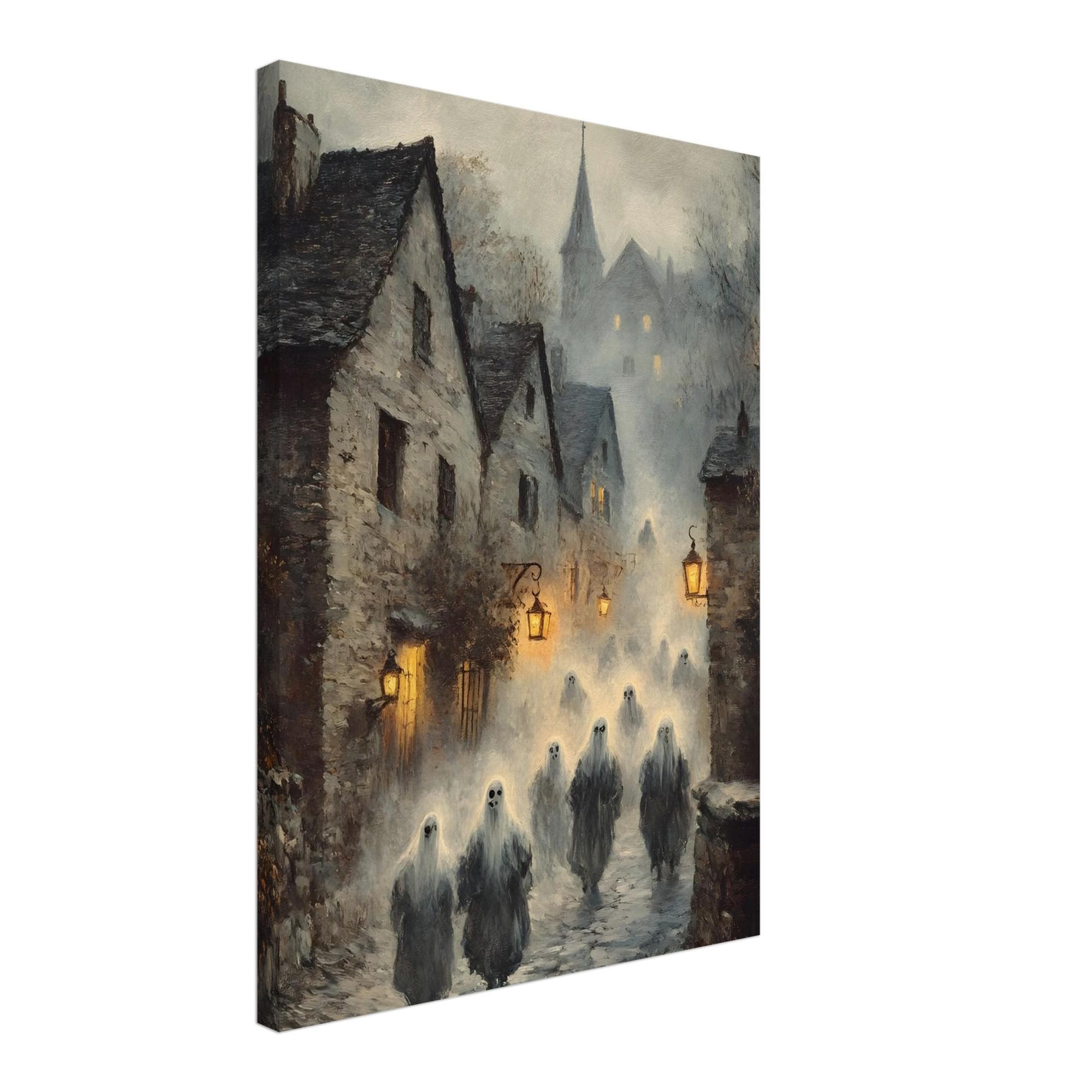 Haunted Village Wall Art, Ghost Procession Gothic Print or Aluminium - Image 8