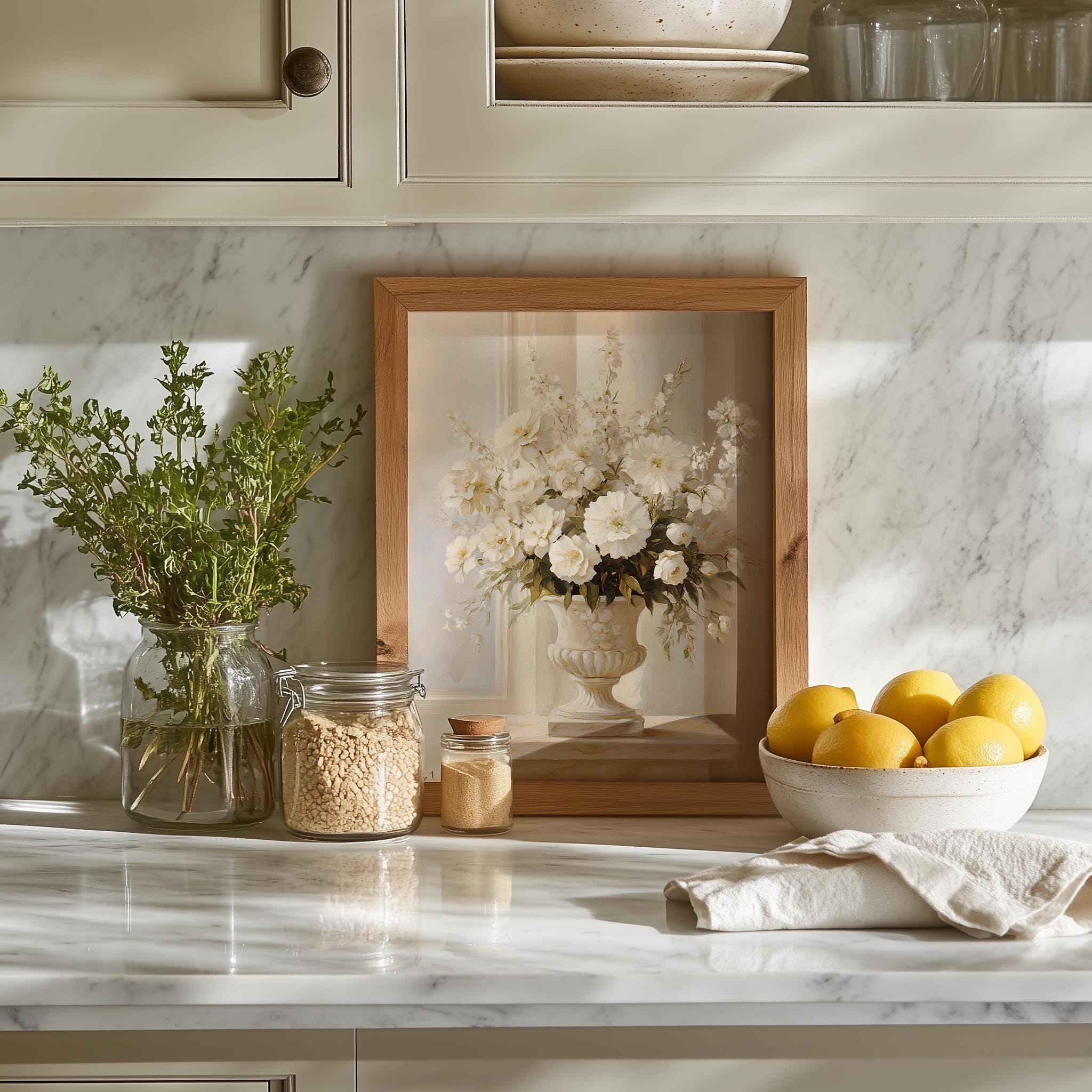 Classic White Floral Still Life Fine Art Poster - A Timeless Elegance in Various Sizes - Image 11