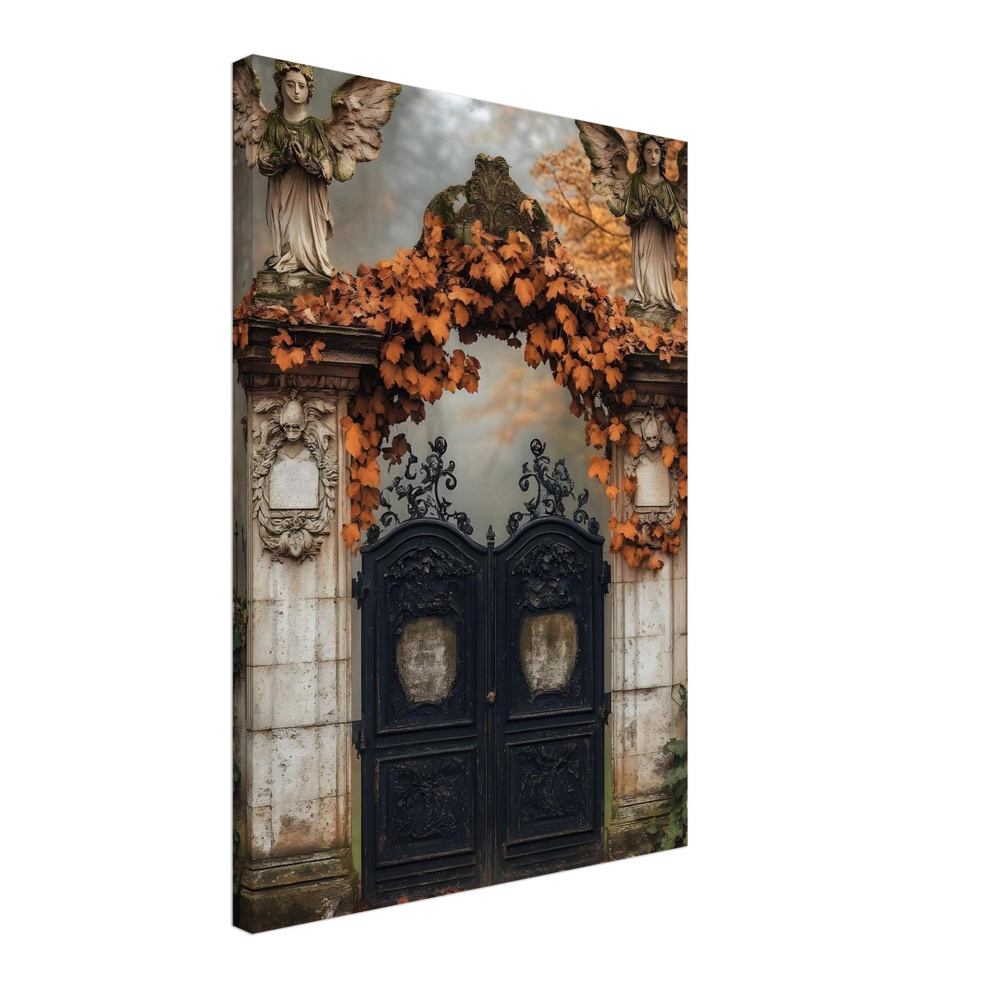Angel Gate Wall Art, Autumn Cemetery Print, Ethereal Gothic Decor - Image 10